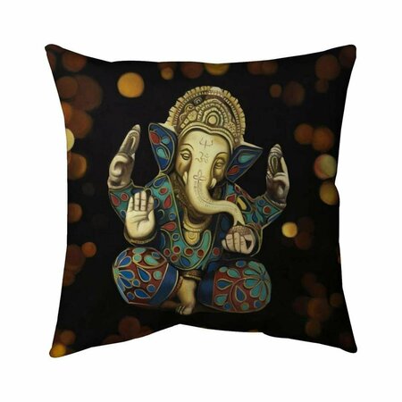 BEGIN HOME DECOR 20 x 20 in. Ganesh-Double Sided Print Indoor Pillow 5541-2020-RE3